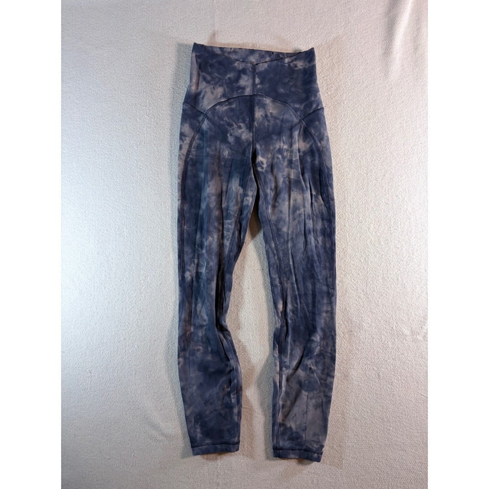 Lululemon Align Pant 25" Diamond Dye Diamond Dye Pitch Grey Size 6 Nulu